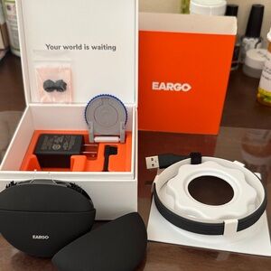 EARGO Black Hearing Aid Kit 2020 year , never used